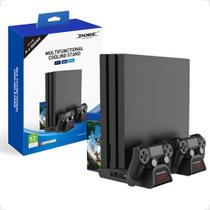 Multifuncional Base Vertical Cooler Carregador Stand Para Ps4 Séries Ps4/Slim/Pro Dobe Tp4-882