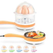 Multifuncional casa mini ovo omelete panqueca frito bife frigideira antiaderente ovos cozidos caldeira fogão a vapor 110