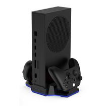 Multifuncional com Luz Led Cooler 2 Ventoinhas Carregador Duplo Controle Para Xbox Series S