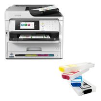 Multifuncional Epson Desbloqueada Wf-c5810 C5810 Com Cartuchos Recarregáveis Multifuncional Epson Desbloqueada Wf-c5810 C5810 Com Cartuchos Recarregáveis