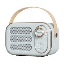 Multifuncional Mini Rádio FM Portátil Alto-falante Bluetooth Usb Tf Aux Alto-falante sem fio de design retro ao ar livre
