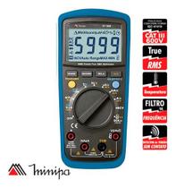 Multimetro digital 750/1000v cat iii et-1649 minipa