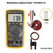 Multímetro Digital Automático Fluke 15B MAX 17B MAX Testador De Tensão AC DC Corrente Resistência
