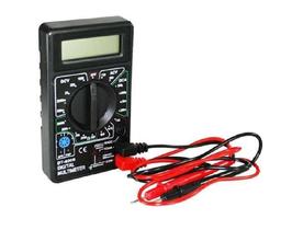 Multímetro Digital BIP Sonoro Ohmímetro Voltímetro Medidor Voltagem LCD Cabo Multi Com Ponta