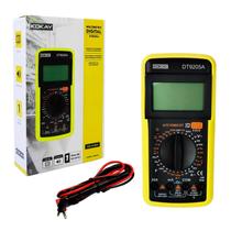 Multímetro Digital + Capacímetro Beep Capa Emborrachada Pro