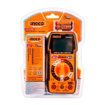 Multímetro Digital CAT III 600V Ingco DM36002 True RMS 4000 Contagens Com Display Iluminado Continuidade e Diodo Profissional