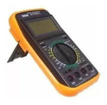 Multímetro Digital Dt-9205a Com Capacímetro Beep Profissional Bip Aviso Sonoro Automotivo Com Cabos