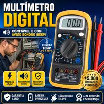 Multímetro Digital EDA Termopar Diagnósticos Elétricos Eletrônicos Voltímetro Amperímetro Ohmímetro Multímetro Digital EDA Termopar Diagnósticos Elétricos Eletrônicos Voltímetro Amperímetro Ohmímetro