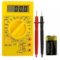 Multímetro Digital Eletrônico Cabo Multi Teste Portátil Leds