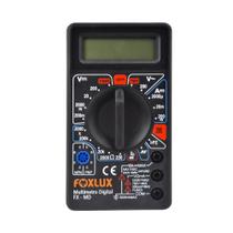 Multímetro Digital Foxlux com Medição de Tensão, Corrente e Resistência, Ideal Para Manutenção Doméstica e Profissional Multímetro Digital Foxlux com Medição de Tensão, Corrente e Resistência, Ideal Para Manutenção Doméstica e Profissional