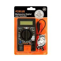 Multímetro Digital Foxlux - Mede Tensão, Corrente e Resistência - Portátil e Seguro