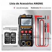 Multímetro Digital Inteligente ANENG M114 Com 4000 Contagens, Testador De Tensão AC, Corrente, Multímetro Digital Inteligente ANENG M114 Com 4000 Contagens, Testador De Tensão AC, Corrente,