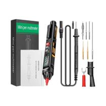 Multímetro Digital Inteligente Com Voz Tipo Caneta Para Teste De Tensão DC AC, Ohm, Capacitância E