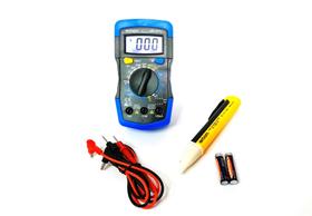 multimetro digital md180l + caneta detectora de corrente elétrica multimetro digital md180l + caneta detectora de corrente elétrica