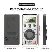 Multímetro Digital Mini 4000 Contagens T-RMS AC/DC NCV Testador De Capacitância Voltímetro AN101