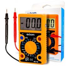 Multímetro Digital Portátil Amarelo Pontas De Prova