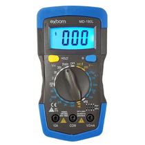 Multímetro Digital Portátil LCD 3 ½ Dígitos com Iluminação de Fundo MD180L Azul