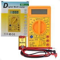 Multimetro Digital Portatil Profissional Dt-830b Acompanha Bateria 9v