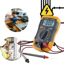Multímetro Digital Profissional Com Beep E Iluminação