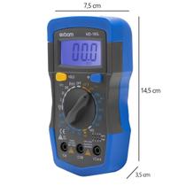 Multimetro Digital Profissional Exbom MD 180L Azul Display 3 1 2 com Iluminacao Beep e Data Hold Multimetro Digital Profissional Exbom MD 180L Azul Display 3 1 2 com Iluminacao Beep e Data Hold