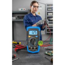 Multímetro Digital Profissional LCD com LED Iluminado