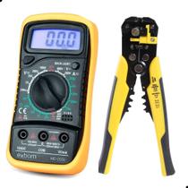 multimetro digital Profissional Multiteste voltimetro + Alicate Decapador Veja Top