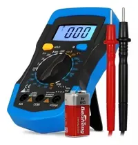 Multímetro Digital Profissional Portátil Bateria Bip Md-180l