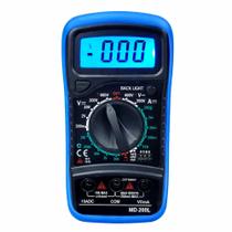 Multímetro Digital Profissional Portátil com Cabo Multi Prova Exbom MD-200L