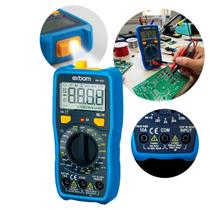 Multimetro Digital Profissional True RMS CAT III 600V e Lanterna