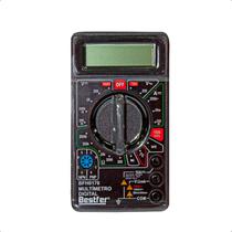 Multímetro Digital Tela LCD Portátil Com Cabos Bestfer