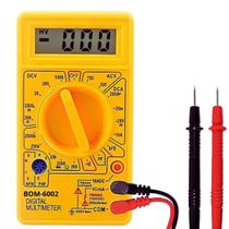 Multímetro Multiteste Digital Com Bateria e Pontas de Prova BOMVINK BOM-6002