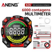 Multímetro Portátil ANENG 626 Com 6000 Contagens E 600V, Testador De Tensão E Ohmímetro Recarregável Multímetro Portátil ANENG 626 Com 6000 Contagens E 600V, Testador De Tensão E Ohmímetro Recarregável