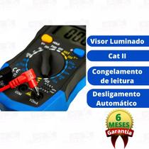 Multímetro Portátil Digital Data Hold Tensão Medição Precisa