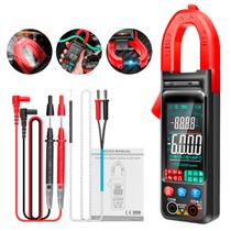Multímetro Profissional Digital Inteligente Capacímetro Pinça LCD 4,7 Portátil Anti-queima Lanterna
