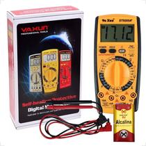 Multímetro Profissional Multitester Digital Eletrônico Medidor Universal Capacímetro YAXUN YX-9205A+