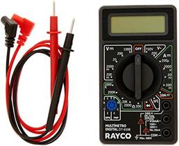 Multímetro Rayco Profissional Digital Portátil com Cabo