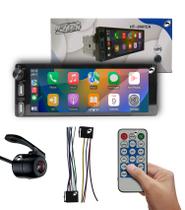 Multimídia 1 Din HT-2691CA H-Tech Android Auto CarPlay + Câmera de Ré