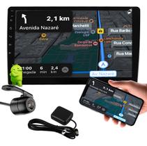 Multimídia 10" E-Tech Premium 2GB Ram 32GB Android Auto Carplay + Câmera de Ré