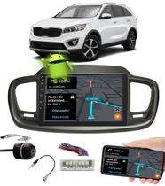 Multimídia 10" Polegadas KIA Sorento 2015 em Diante Android Espelhamento GPS Bluetooth USB + Câmera de Ré + Chicote + Adaptador de Antena