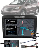 Multimídia 2 Din 9" Polegadas CRV 2012 até 2016 + Câmera de Ré + Moldura + Chicote + Adaptador de Antena + Interface Comando de Volante