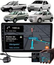 Multimídia 2 Din 9" Polegadas Fiat Palio Siena Strada Weekend 2001 até 2007 + Câmera de Ré
