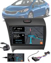 Multimídia 2 Din 9" Polegadas Kia Cerato 2013 até 2017 Espelhamento Bluetooth USB + Chicotes + Câmera Ré