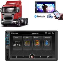 Multimídia 2Din Mp5 Usb Bt Android Ios Sd Caminhao R420