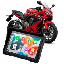 Multimídia 5 Polegadas Mp5 Motos Honda CBR 650R 2019 até 2025 Sem Fio Bluetooth Com CarPlay Android Auto À Prova D'água