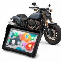 Multimídia 5pol Motos Harley-D Sportster S Nightster Iron 883 Fat Bob Street Bob Mp5 Carplay e Android Auto BT Sem Fio M