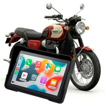 Multimídia 5pol Para Motos Triumph Tiger 900 Trident 660 Streat Triple Mp5 Com Carplay e Android Auto Bluetooth Sem Fio