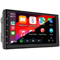 Multimidia 7 Pol QLed Octa-Core 6GB 128GB CarPlay Android Auto Espelhamento USB BT