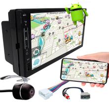 Multimídia 7" Polegadas Android Tiida Todos os Modelos Espelhamento GPS Bluetooth USB SD Card + Chicotes + Câmera Ré