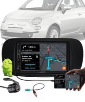 Multimídia 7" Polegadas Android Wi-fi Fiat 500 2007 a 2019 + Câmera de Ré Multimídia 7" Polegadas Android Wi-fi Fiat 500 2007 a 2019 + Câmera de Ré
