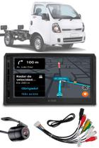 Multimídia 7" Polegadas Bongo 1995 em Diante + Moldura + Chicote de Ligação + Adaptador de Antena + Câmera de ré Multimídia 7" Polegadas Bongo 1995 em Diante + Moldura + Chicote de Ligação + Adaptador de Antena + Câmera de ré